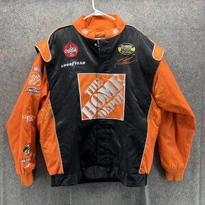 Tony Stewart Jacket Mens XL Orange NASCAR Auto Racing Chase Home Depot 20